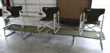 (3) Camping / Outdoor / Sporting Events Chairs & (2) Cots