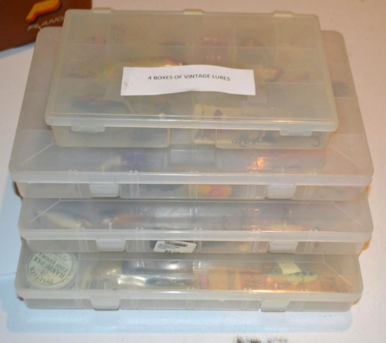 4 Boxes Of Vintage Lures