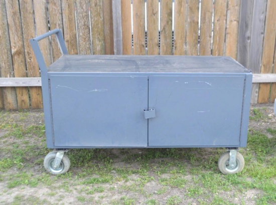 Industrial Pull Type Work Cart