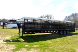 2018 Delco Gooseneck Stock Trailer 36ft x 6ft