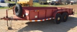 1972 Shop made 16' x 6' Utility Trailer