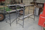 (2) Light Weight Work Cart