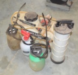 (4) Sprayers & (1) Fluid Evacuator