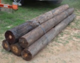 5 Telephone Poles 10' Each