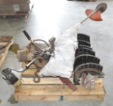 1 Stihl Weedeater W/ Cutting Blade, ABEX Brake Shoes, Misc Filters, & 2 Ton Winch