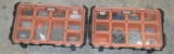 2 Ridgid 12 Compartment Tool Boxes With Misc Screws & Nails