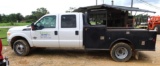 2013 Ford F-350 Diesel 4x4 V8 4-Door Super Duty PowerStroke Dually Pickup Truck, Flatbed w/Toolboxes