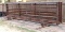 10 Heavy Duty Stand Alone Livestock Pipe Panels 24' Length