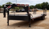 2018 Texas Pride DUal Axel Gooseneck Utility/Flatbed Trailer w/Ramps *TITLE