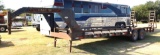 2001 Falcon Lowboy/Utility/Flatbed Gooseneck Dual Axel Trailer w/Ramps *TITLE