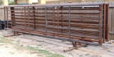 10 Heavy Duty Stand Alone Livestock Pipe Panels 24' Length