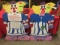 2 plywood clown cutouts