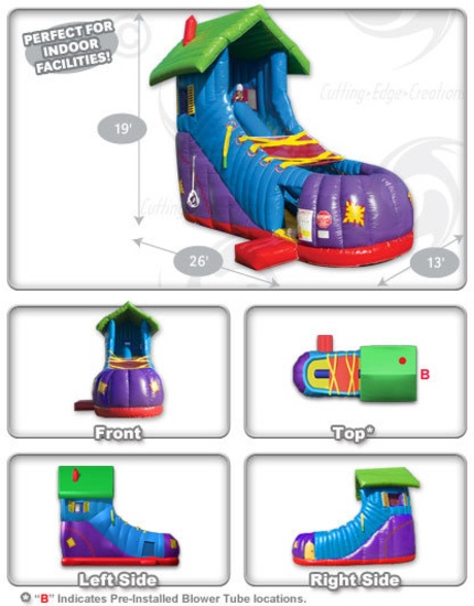 Inflatable amusement Slide
