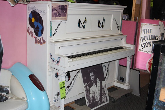 White Piano Signed by Billy Joel
