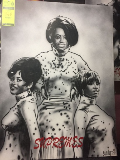 Airbrushed picture of The Supremes