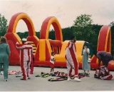 Inflatable amusement attraction