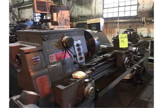 South Bend "Turn-ado" Lathe. 17" x 8' bed