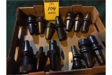 misc lot of cat 40 tool attachments (13)