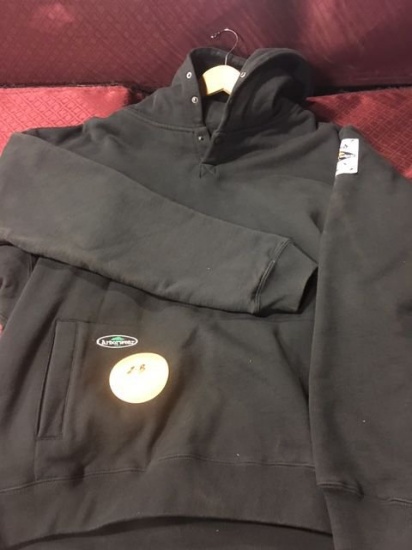 ArborWear, double thick, 24 oz, hooded sweatshirt, black, XL