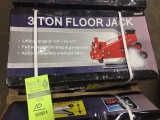 New in box, Off brand 3 Ton floor jack. Part No 20275