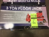 New in box, Off brand 3 Ton floor jack. Part No 20275