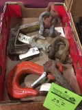 lot of misc D rings, large hook and chain attachments