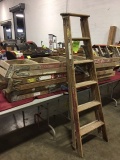 (4) 6' tall wooden step ladders