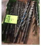 flat of large masonry bits.