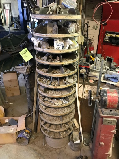 Hardware bin carousel