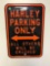 Harley Parking Only Sign