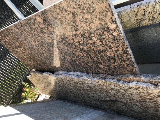 3- various granite pieces
