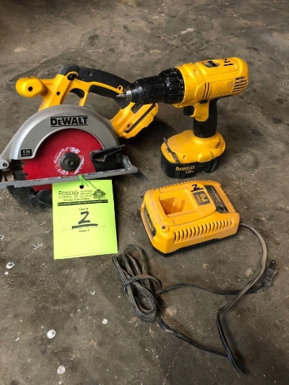18V Dewalt Drill and Circular saw with charger