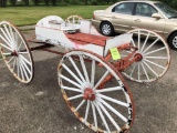 Horse drawn carriage.