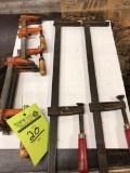 (7) misc bar clamps of all sizes