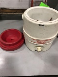 2 gallon water jug with misc hand tools