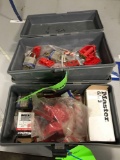 2 toolboxes, with lockout/ tagout gear, most padlocks have keys
