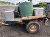 Portable job site fuel cell trailer w/ boxes