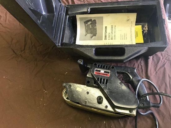 Craftsman 3 inch belt sander with case