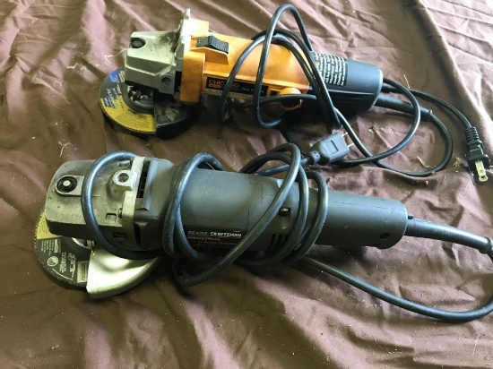 2 Grinders, one Craftsman, and one Chicago, both power on