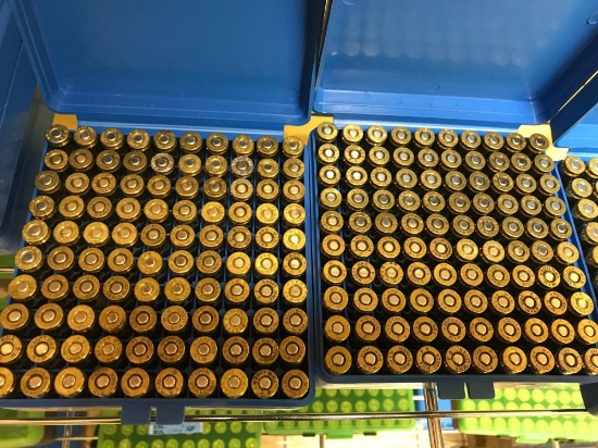 200 rounds of RELOADED 9mm ammunition with plastic cases