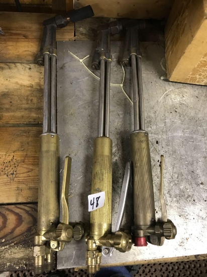 3 Brass Torch Heads