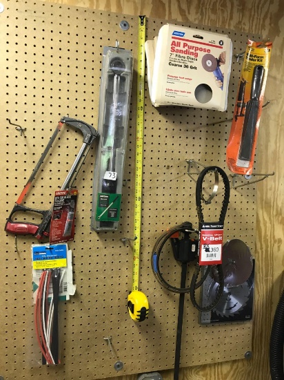 Misc Pegboard Cleanout, torque wrench and more