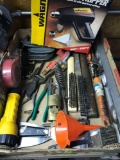 Flat of misc tools and hardware