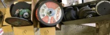 Large selection of various grinding wheels, sizes vary