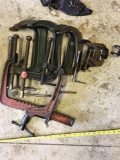 Lot of misc C Clamps, various sizes