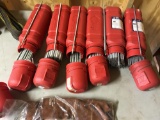 6 tubes of welding rods, stored in plastic cases, various rods