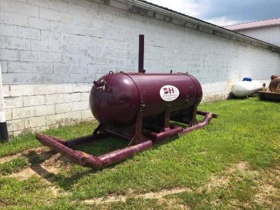 500 gallon skid mounted propane tank