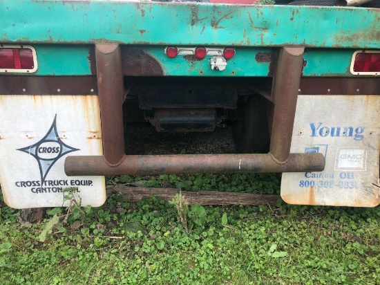 1982 Miller 45 ft tandem flatbed trailer