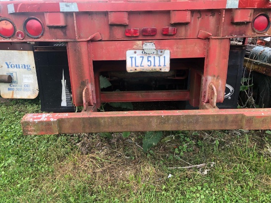 1984 Fruehauf 45 ft tandem flatbed trailer