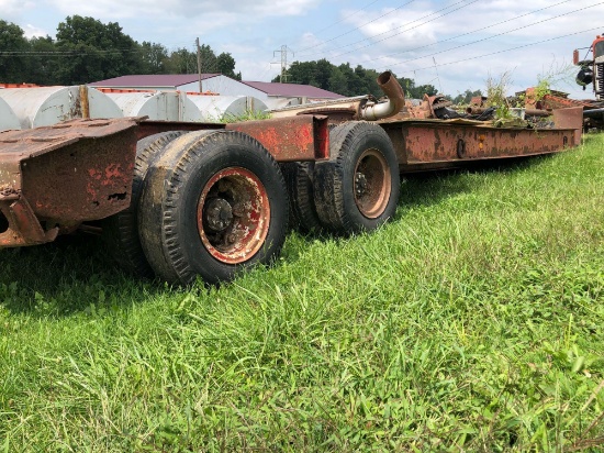 1978 Fruehauf Lowboy Equipment trailer.